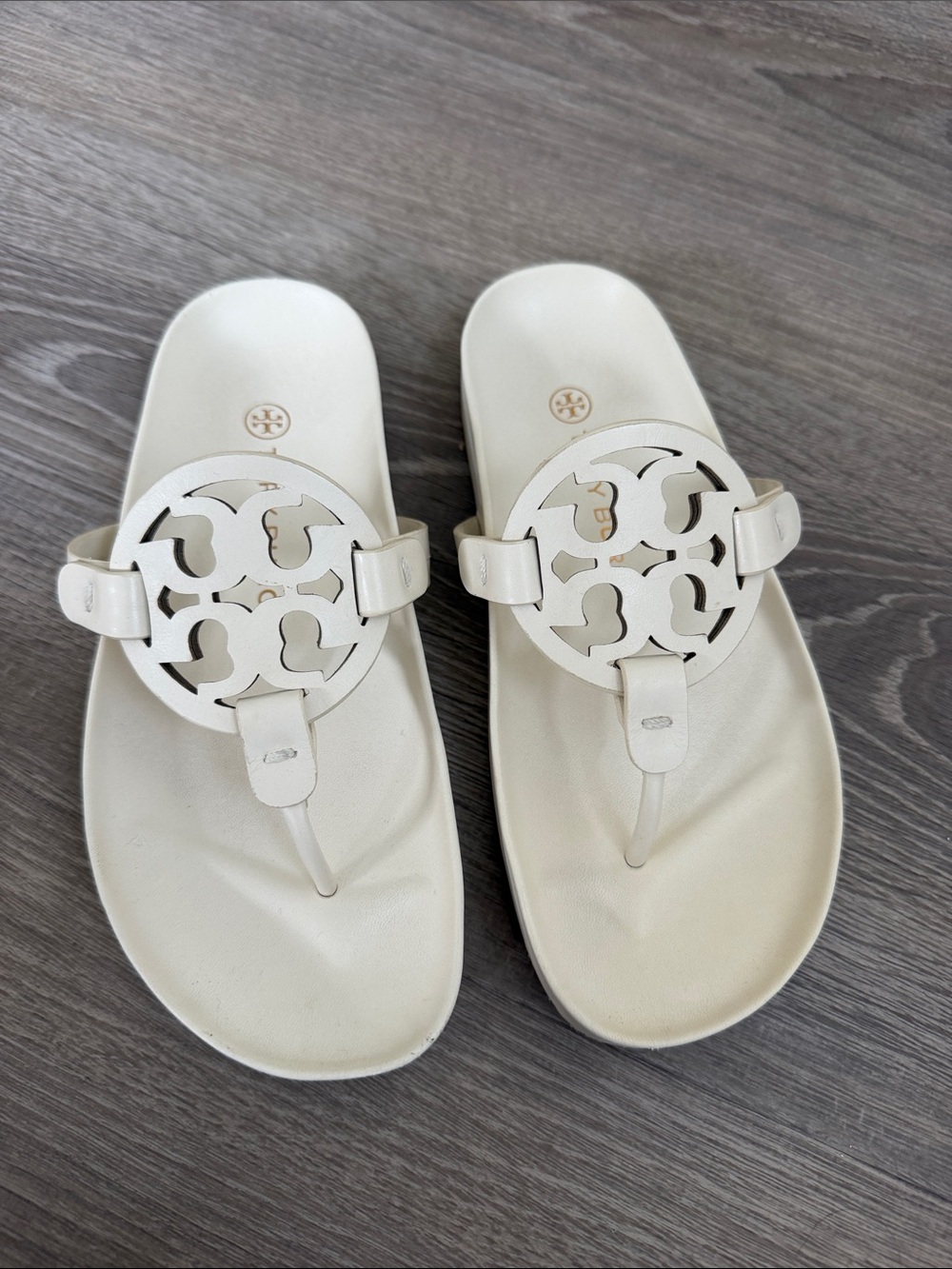 Tory Burch Cream Miller Cloud Sandal